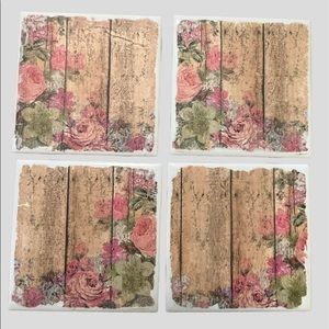 Handmade Tile Coasters - Beautiful Farmhouse Style Coasters